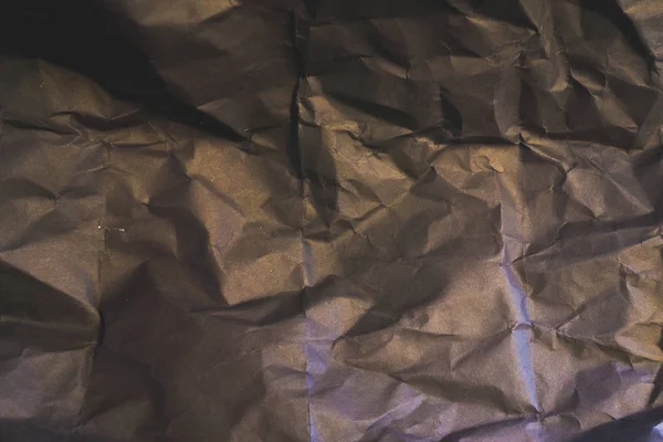 Fekete gyűrött papír az anyagminőség — Stock Fotó