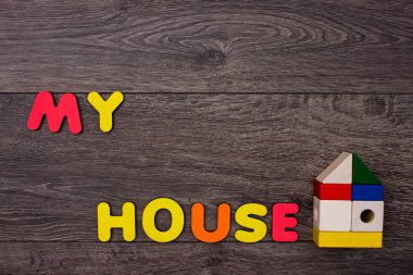 Ahşap harfler evden Word 