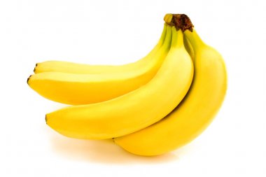 Bananas isolated on white clipart