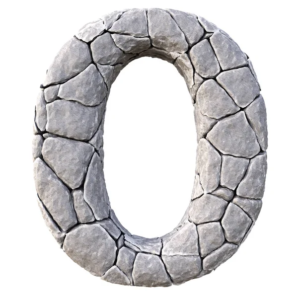 Number made of stones — Stock Photo, Image