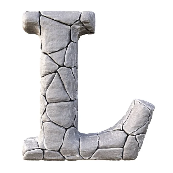 Carta feita de pedras — Fotografia de Stock