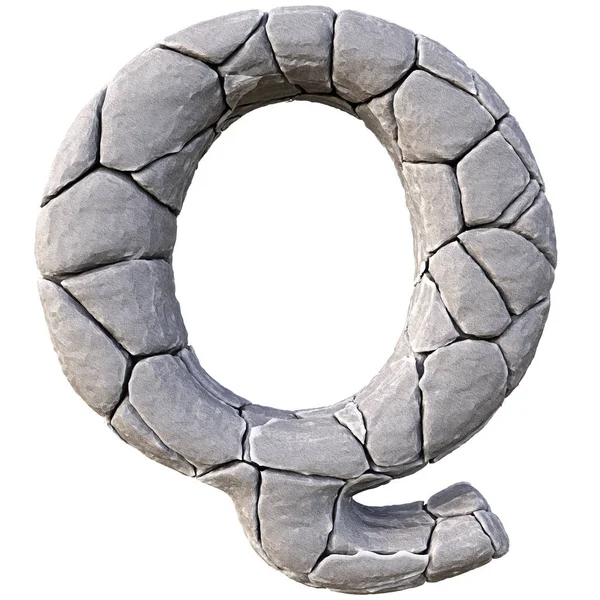 Letter made of stones — Stock Photo, Image