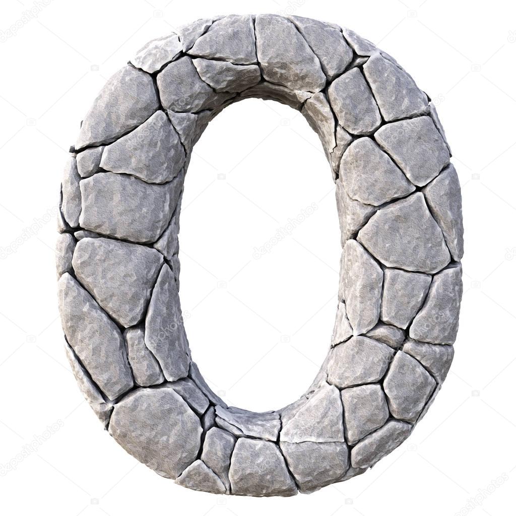 Number made of stones