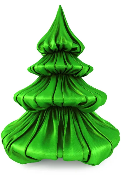 Χριστουγεννιάτικο δέντρο πράσινο ύφασμα — Φωτογραφία Αρχείου
