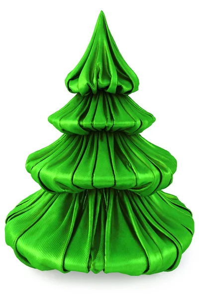 Árbol de Navidad de tela verde — Foto de Stock