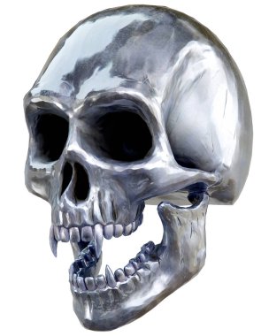 Vampir metal kafatası