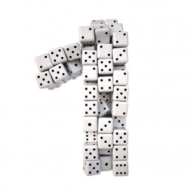 Beyaz dices yapılan rakam 