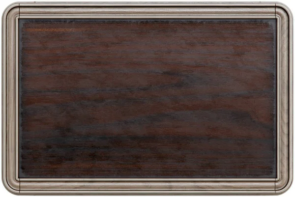 Quadro de madeira velho quadro negro — Fotografia de Stock