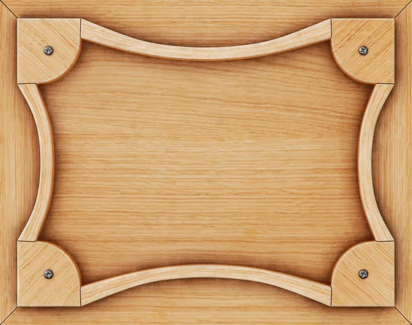 Starý dřevěný rám deska — Stock fotografie