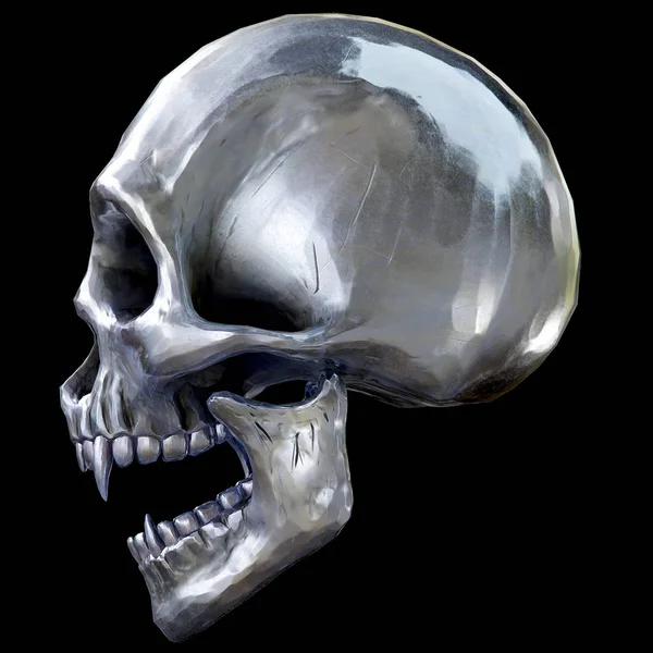 The vampire metal skull — Stock Photo, Image