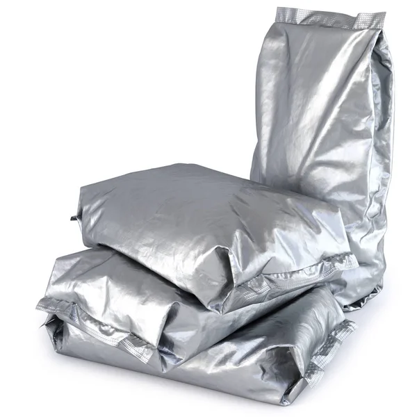 Verpackung aus Aluminiumfolie — Stockfoto