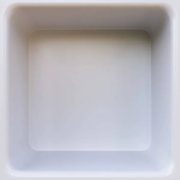 Empty gray plastic shelf — Stock Photo, Image