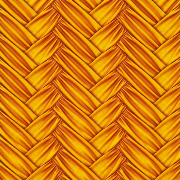 Woven rattan with patterns of orange fabric — Stock Photo, Image