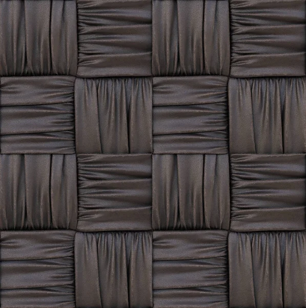 Dark Leather Texture Rattan Natural Patterns — Stock Photo, Image
