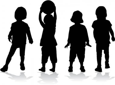 Vektörel çizimler içinde kavramsal siluetleri.