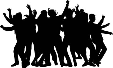 Dans eden insanlar siluetleri.