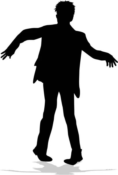 Silhouette of a man. — Stock Vector