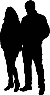 Kaç kişi, siyah silueti.