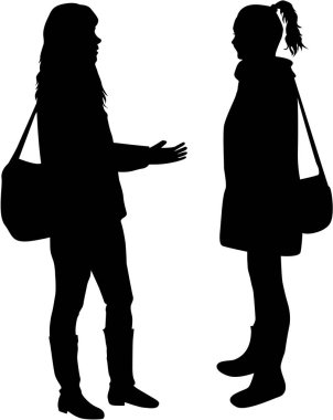 Bir kadının silüeti..