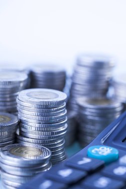 Beyaz arka plan üzerinde mali