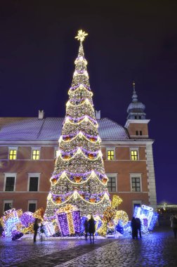 Açık havada Noel süsleri