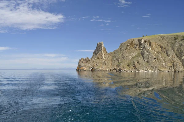 Falaises Sur Île Olkhon Dans Lac Baïkal Sibérie Orientale Russie — Photo