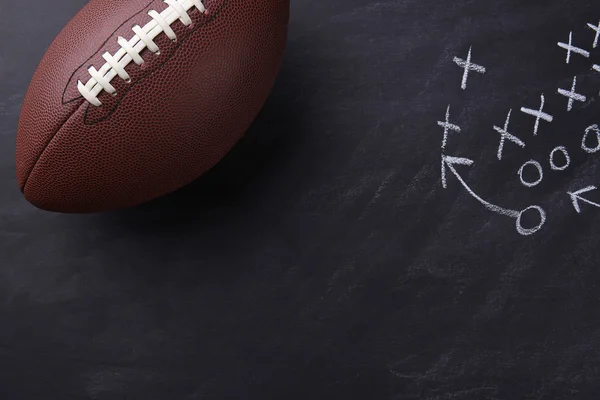 American Football op schoolbord — Stockfoto