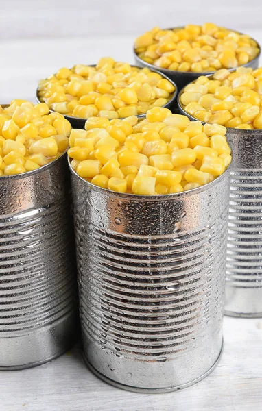 Cans of Corn — Stock Photo, Image