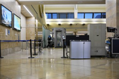 Santa Ana, California - 29 Ekim 2019: Tsa Tarama Alanı