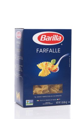 Irvine, California - 13 Aralık 2019: Bir kutu Barilla Farfalle