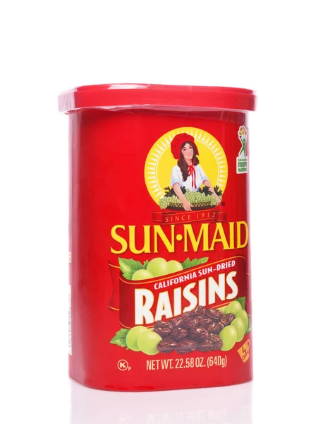 Irvine, California - 24 грудня 2019: A box of Sun Maid Raisins — стокове фото