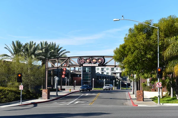 El distrito SOCO al sur de la Commonwealth en Fullerton — Foto de Stock