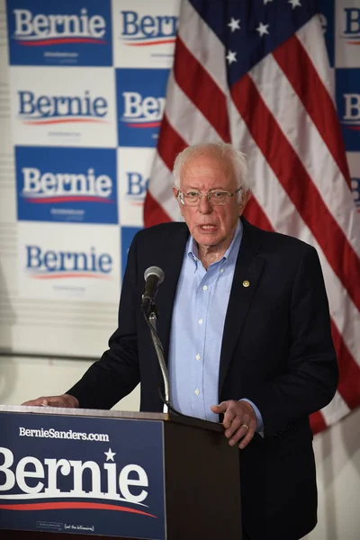 Santa Ana California Feb 2020 Bernie Sanders News Conference Bernie — Stock Photo, Image