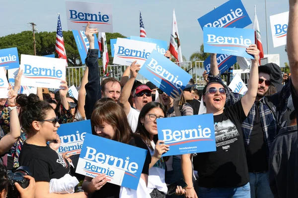 Santa Ana California Feb 2020 Bernie Sanders Rally Closeup Group — Stockfoto