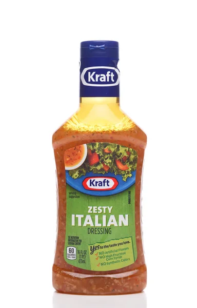 Irvine California May 2020 Bottle Kraft Zesty Italian Dressing — 图库照片