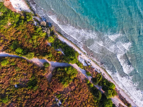 Luftaufnahme des wilden Strandes — Stockfoto