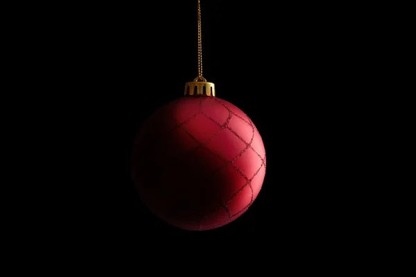 Bola roja de Navidad — Foto de Stock