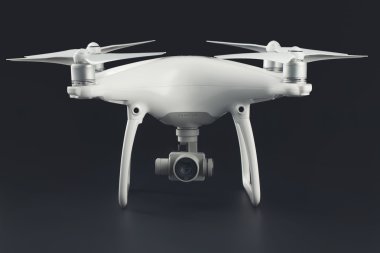 Varna, Bulgaristan - 17 Ekim 2016: Uçan uçak quadcopter ile DJI indeks işlem 