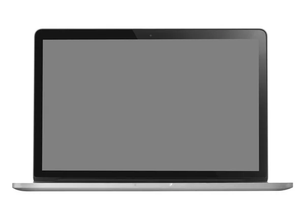 Laptop geïsoleerd op wit met clipping pad — Stockfoto