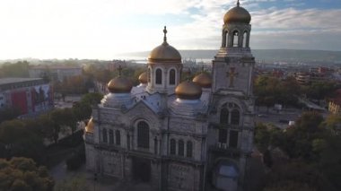 Varna Bulgaristan, The Cathedral varsayım havadan görünümü 