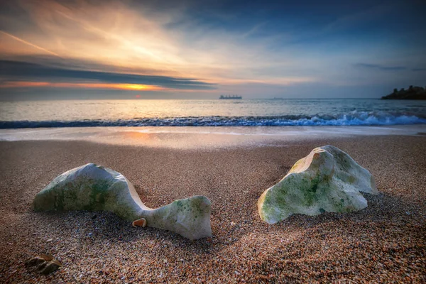 Vacker soluppgång över havet — Stockfoto