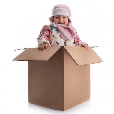 Mutlu küçük kız izole anneler şapka