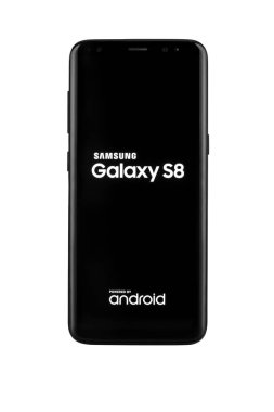 Varna, Bulgaristan - 11 Mayıs 2017: Stüdyo çekim siyah bir Samsung 