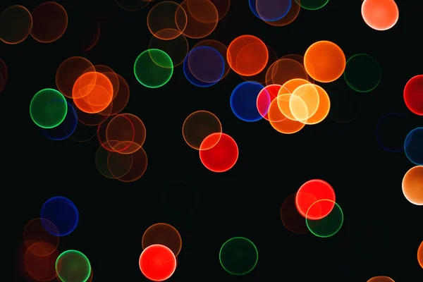 Bunte Bokeh-Lichter als Kulisse — Stockfoto