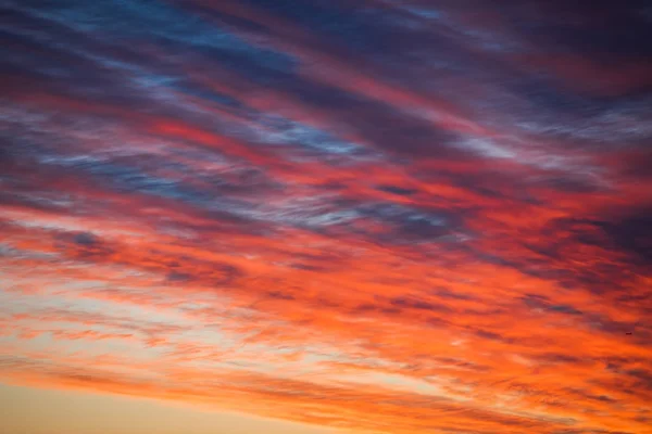 Sunset dramatic sky clouds — Stock Photo, Image