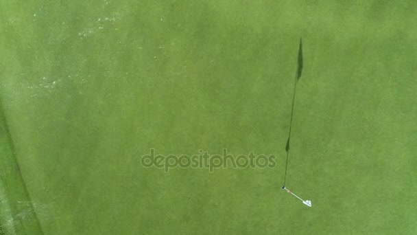 Luftaufnahme Des Golfplatzes Tropischen Luxusresort Punta Cana Dominikanische Republik — Stockvideo