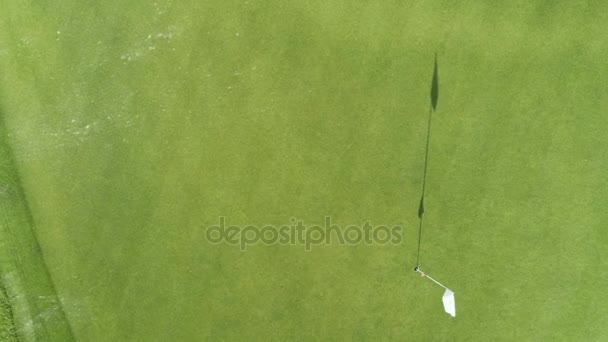 Golfbana Flygfoto Lyx Golfresort Punta Cana Dominikanska Republiken — Stockvideo