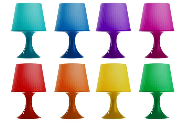 Lámpara de mesa aislada en blanco —  Fotos de Stock
