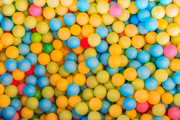 Texture background of colorful kids balls for playing games — Stock Photo, Image