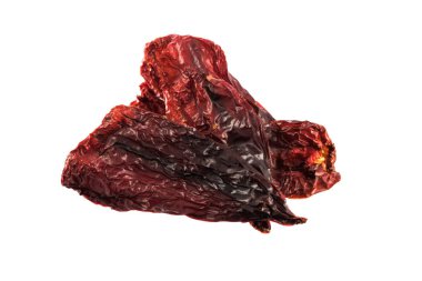 Kurutulmuş tatlı biber beyaz izole